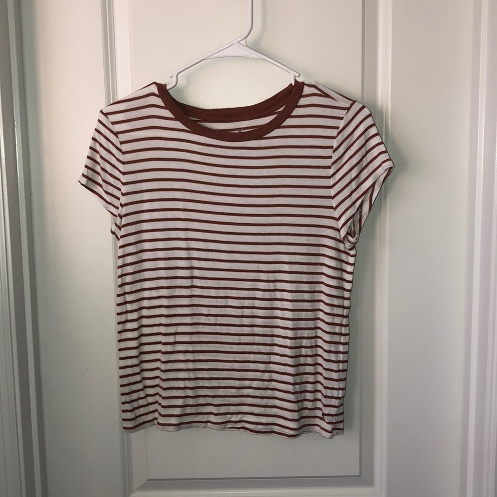 Brown and White Striped Soft & Sexy AE T-Shirt